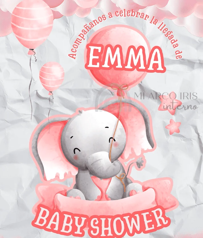 Tarjeta invitación animada Dulce Elefantito